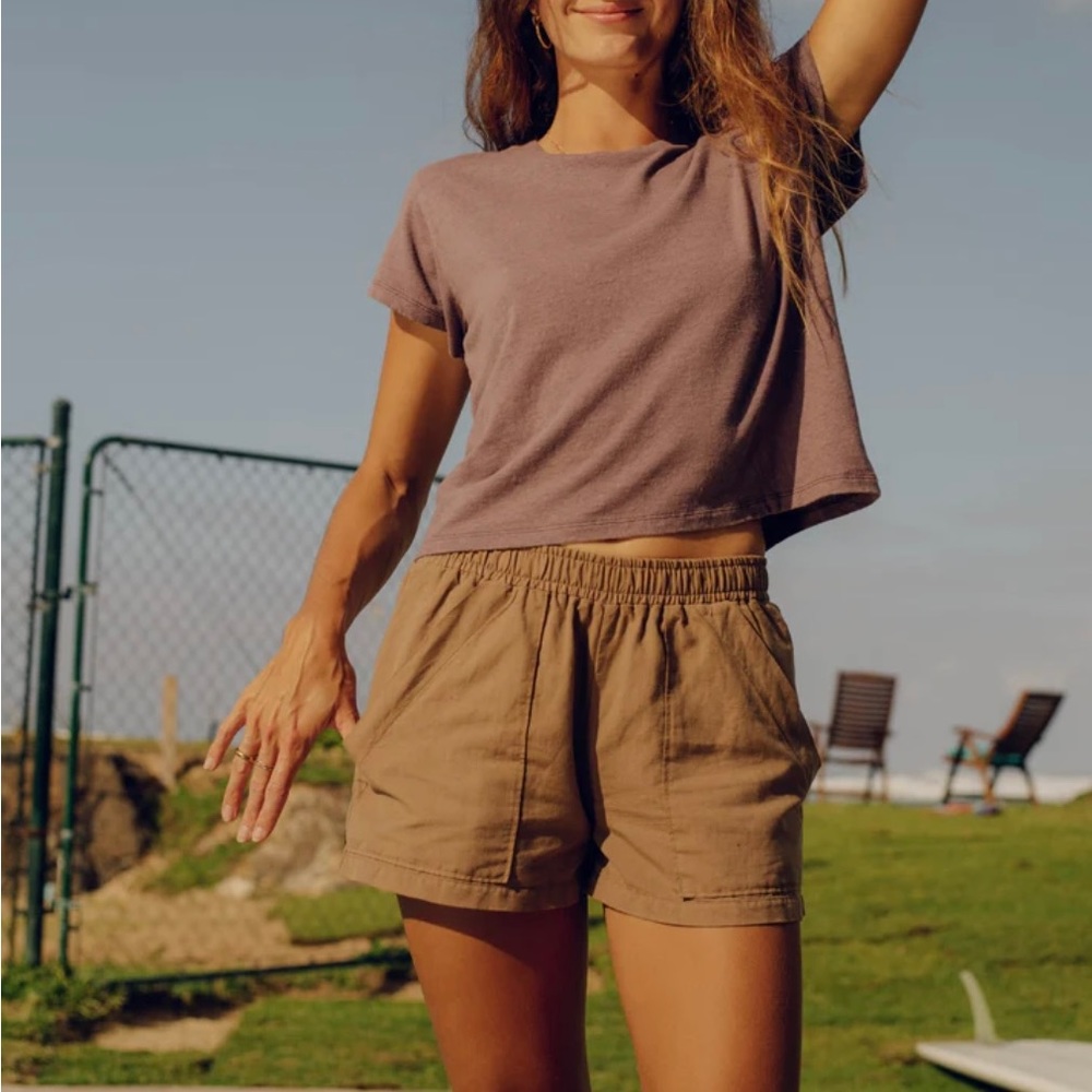 Mollusk Surf Shop Shell Shorts Oak Size: Small